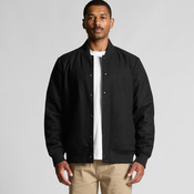 Mens Felt Bomber Jacket