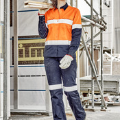 Womens Industrial Long Sleeve Shirt - Hoop Taped